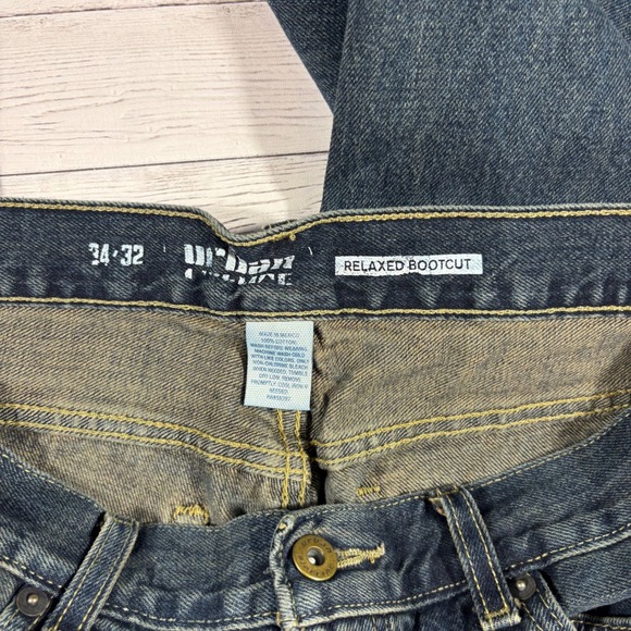Urban Pipeline Mens Jeans Relaxed Bootcut Dark Wash Size 34x32 - Picture 5 of 12